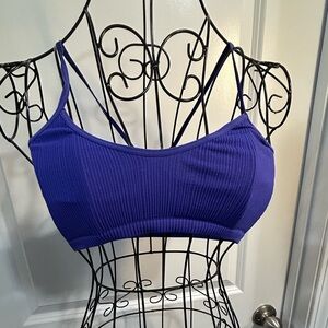 Intimately by Free People‎ Women's Purple Ribbed Bralette